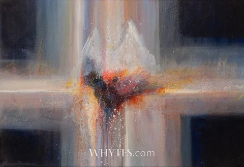 Henry Blackmore, UNTITLED ABSTRACT, oil on board