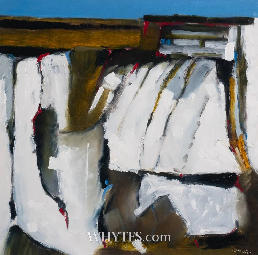 UNTITLED by Michael Gemmell, oil on board, sold Oct 2024