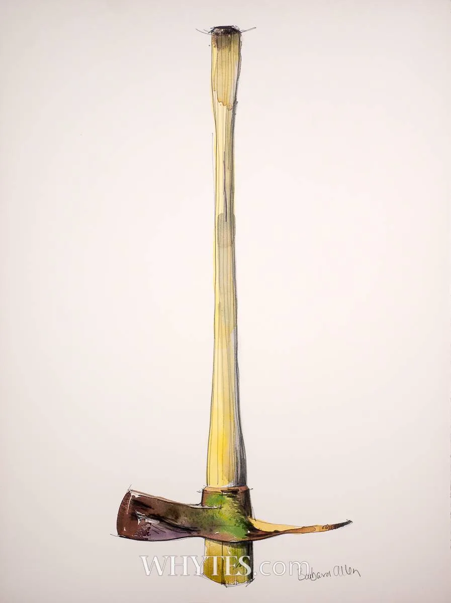 THE PICKAXE by Barbara Allen, watercolour and pencil, offered Oct 2024