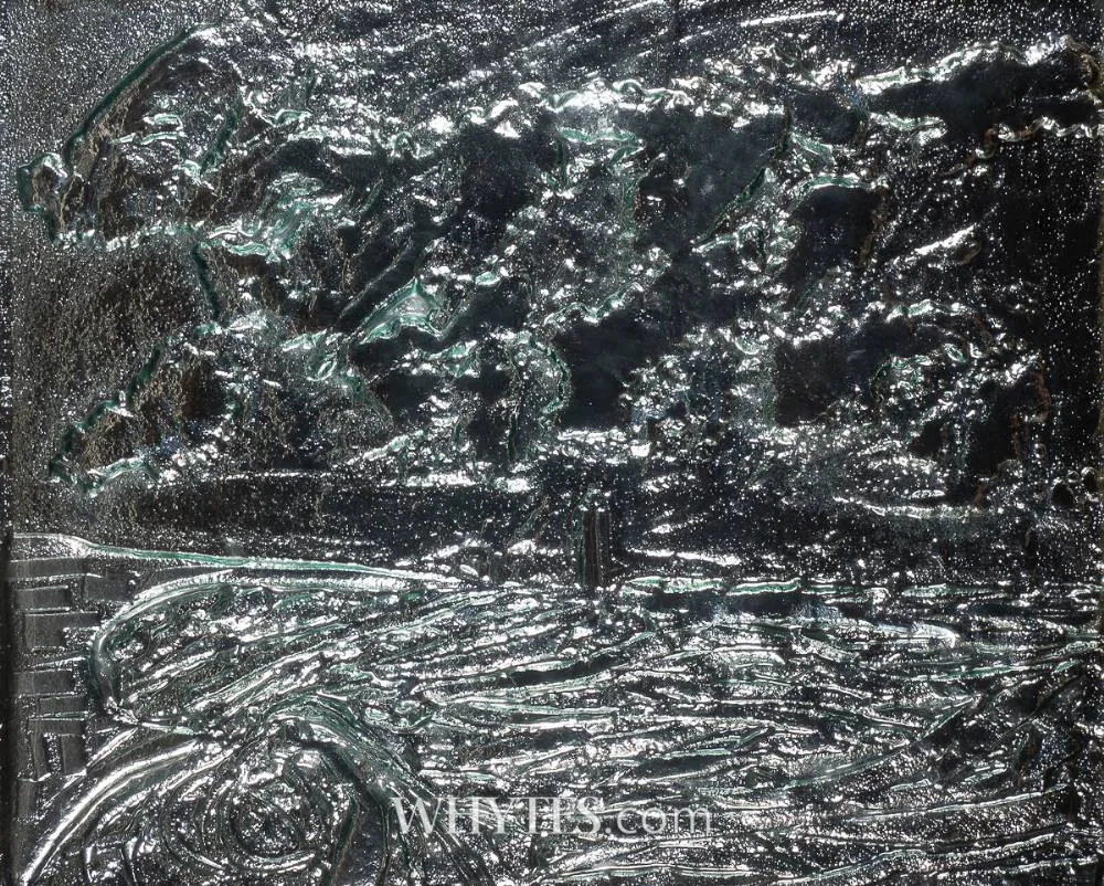DUBLIN BAY [TRIPTYCH] by Peter McGuire, silvered glass steel frames; (3), offered Oct 2024
