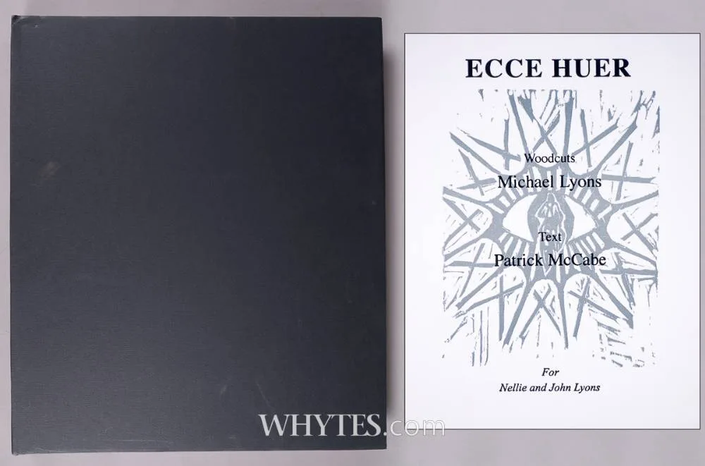 Michael Lyons, ECCE HUER, limited edition book of 52 hand printed woodcuts; (no .15 from an edition of 50)