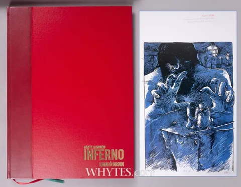Liam ó Broin, DANTE ALIGHIERI, INFERNO, limited edition book; (no. 14 from an edition of 150)