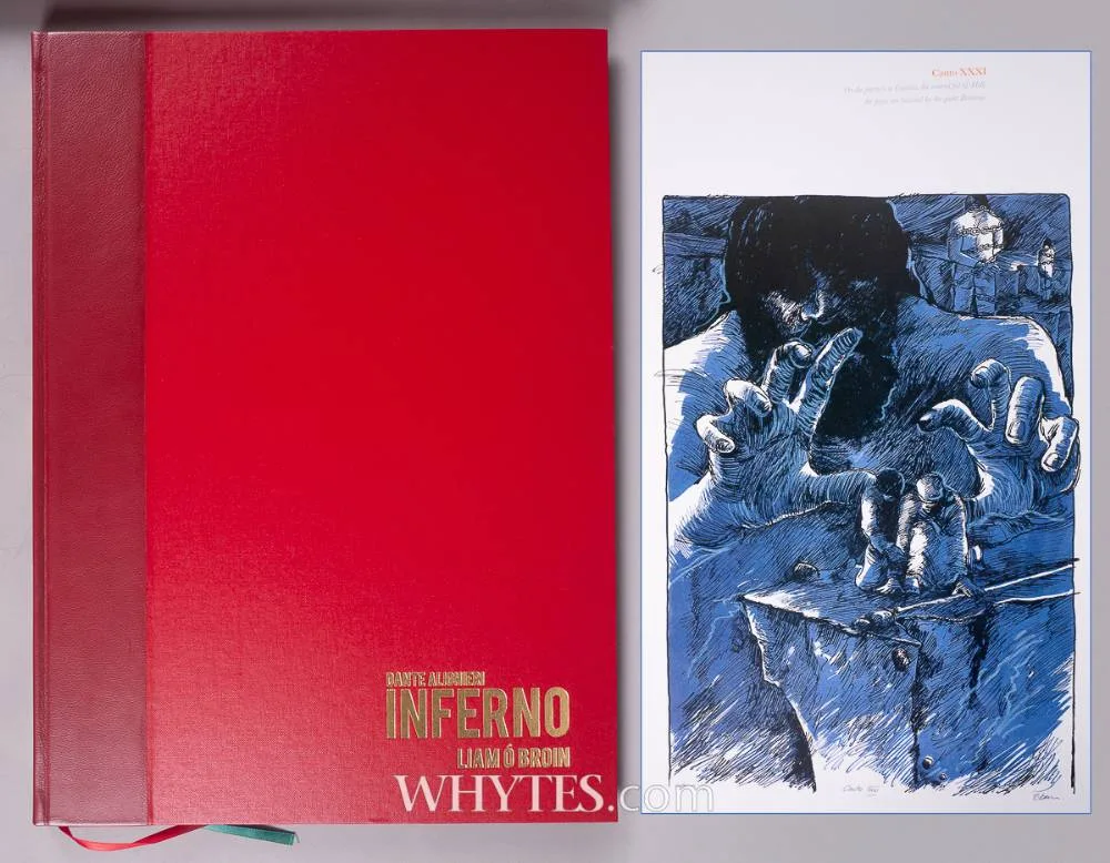 Liam ó Broin, DANTE ALIGHIERI, INFERNO, limited edition book; (no. 14 from an edition of 150)