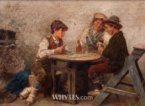 ROMA by Francesco Bergamini, oil on canvas, sold Oct 2024