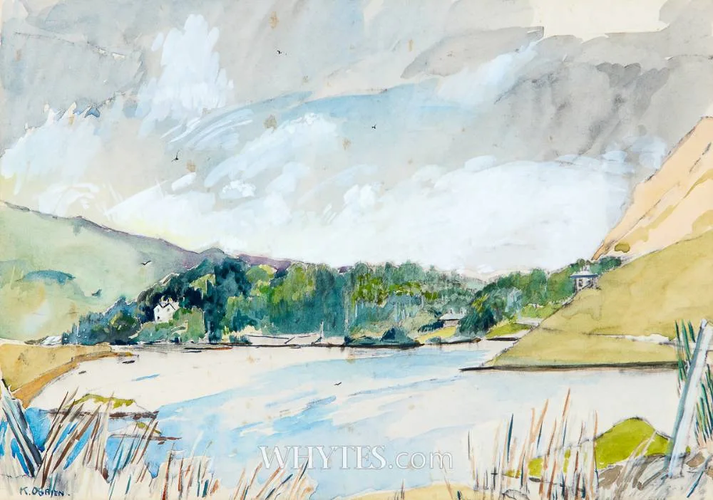 Kitty Wilmer O'Brien, AASLEAGH, COUNTY MAYO, mixed media
