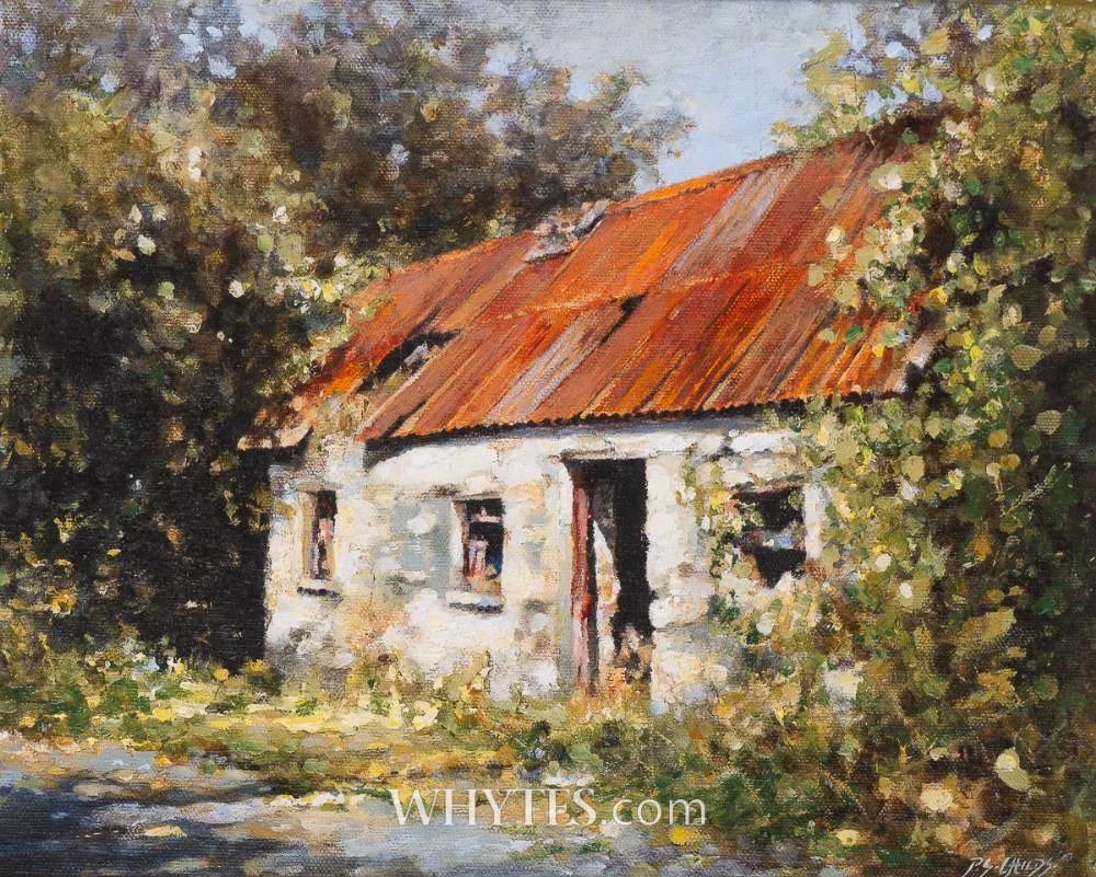 Philip S. Childs, COTTAGE, oil on board