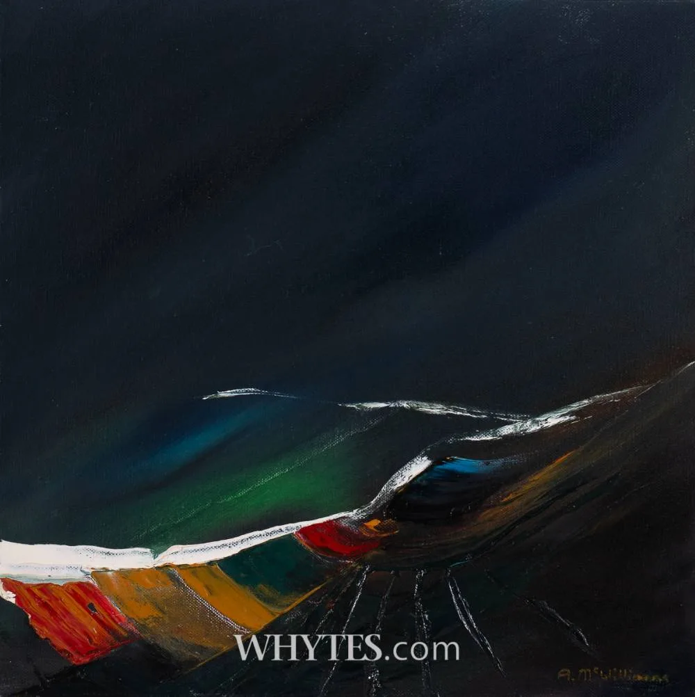 Anne McWilliams, THE ISLAND AT NIGHT, oil on canvas