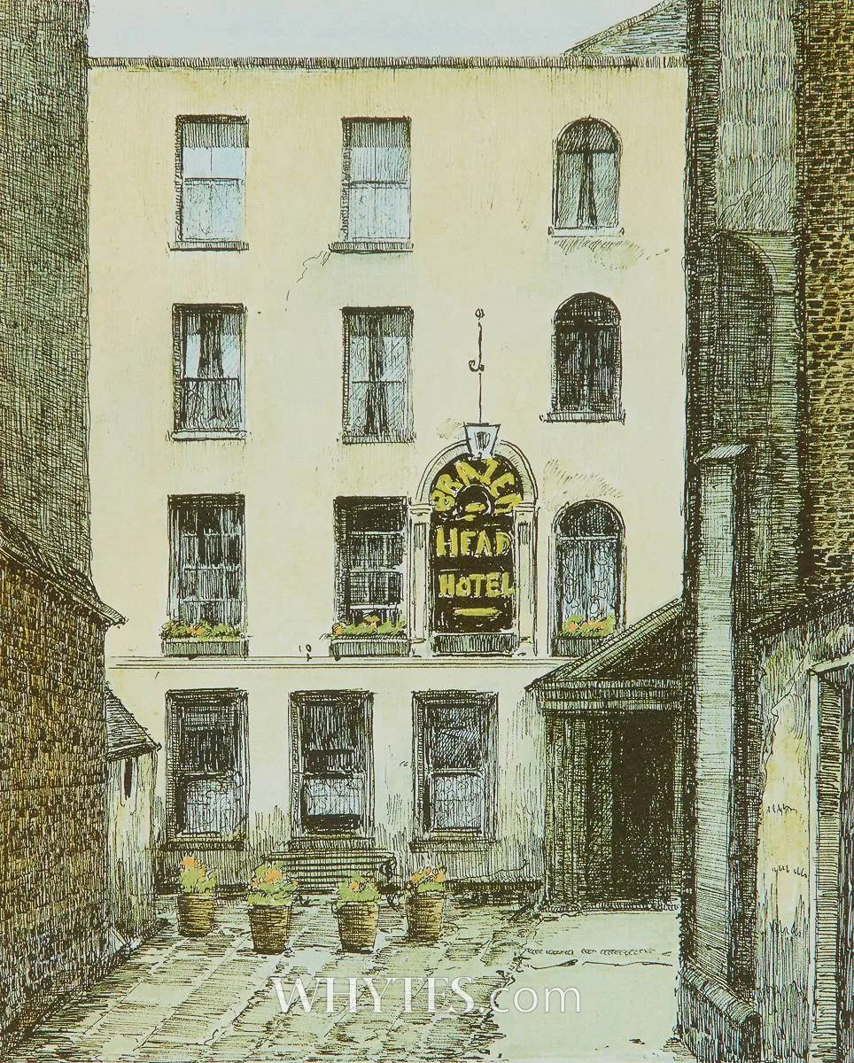 Flora Mitchell, THE BRAZEN HEAD, BRIDGE STREET, DUBLIN [REPRODUCTION], print