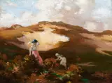 George Russell, THE GATHERING (LANDSCAPE WITH WOMEN BY A CHALK PIT)