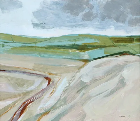 DONEGAL BEACH by Terence P. Flanagan, 1968, oil on board, offered Sep 2024