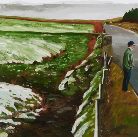 GOING TO BALLYCASTLE by Martin Gale, 1997, oil on paper, sold Sep 2024