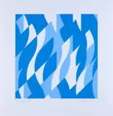 Bridget Riley, TWO BLUES
