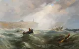 Edwin Hayes, LIFE BOAT OFF TYNEMOUTH BAY