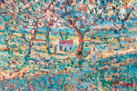 THE ORCHARD, KILDERIHEEN (CAPPOQUIN), COUNTY WATERFORD by Arthur K. Maderson, oil on board, sold Sep 2024