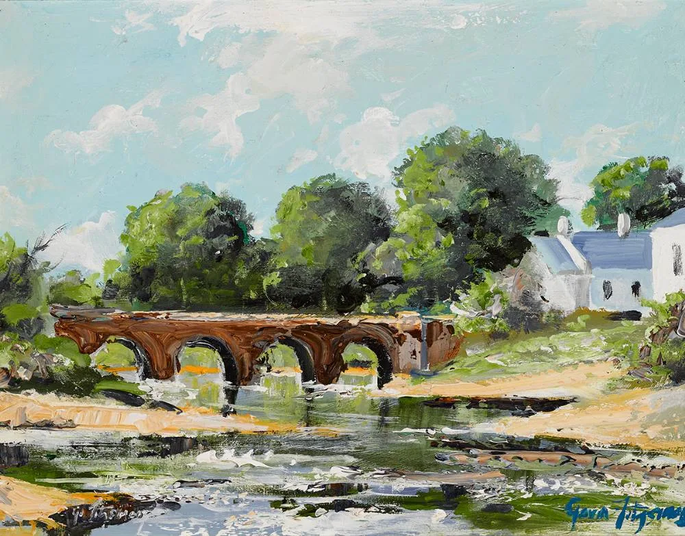 CUSHENDUN, COUNTY ANTRIM by Gavin Fitzsimons, oil on board, offered Jul 2024