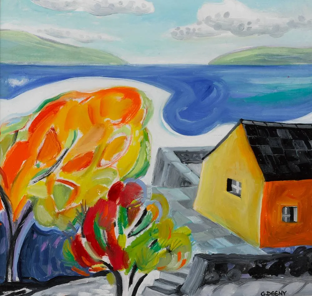 Gillian Deeney, QUAY HOUSE, BANNOW BAY, 2002, oil on board