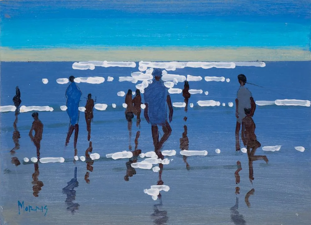 INTO THE LIGHT by John Morris, oil on board, sold Jul 2024