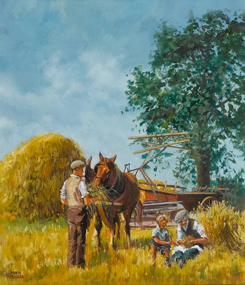 Maeve Taylor, LUNCH BREAK, oil on canvas
