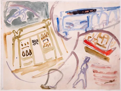 Nano Reid, DROGHEDA QUAY, watercolour