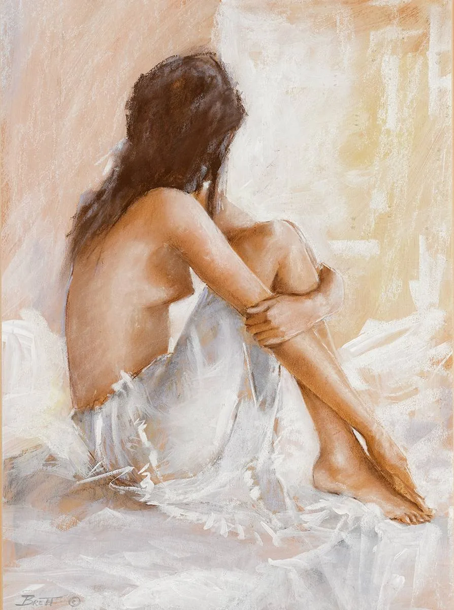 REFLECTIVITY by Michael Brett, 1988, pastel, offered Jul 2024