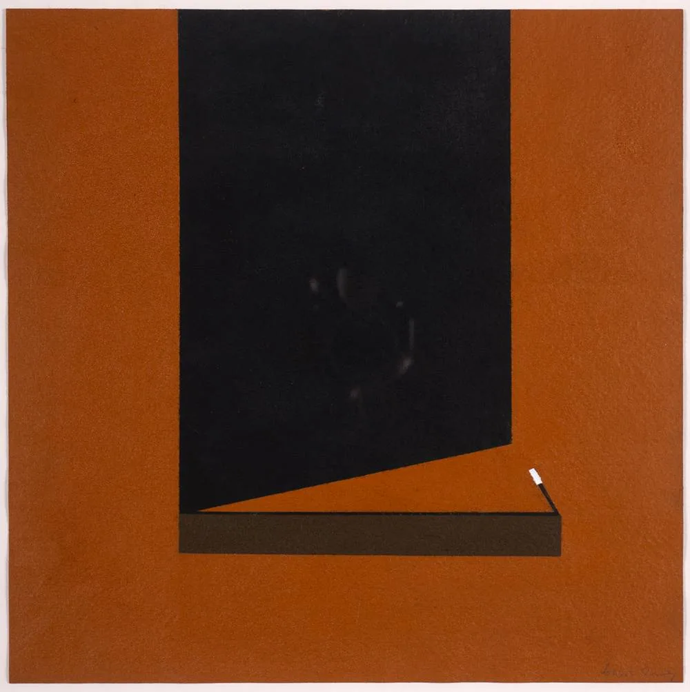 THRESHOLD by Cecil King, oil on paper, sold Jul 2024
