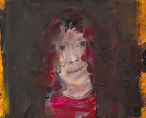 David Crone, TRIPLE HEAD, 2003, oil on canvas