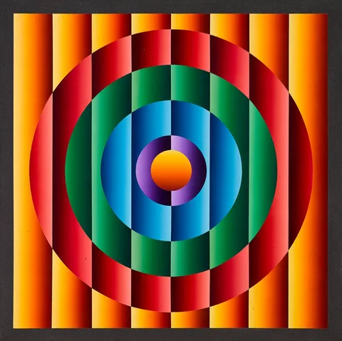 PROTONIC NO. 1 by Francis Tansey, 2012, acrylic on canvas, sold Jul 2024