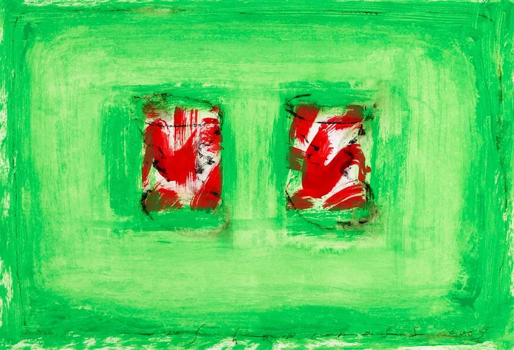 TWO CHALICES by Neil Shawcross, 2005, mixed media, sold Jul 2024