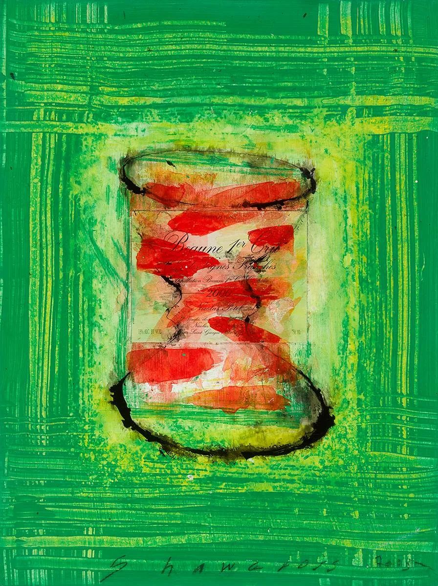 CHALICE by Neil Shawcross, 2003, mixed media on panel, offered Jul 2024