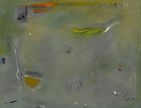 LANDSCAPE by Mike Fitzharris, 1997, oil on board, sold Jul 2024