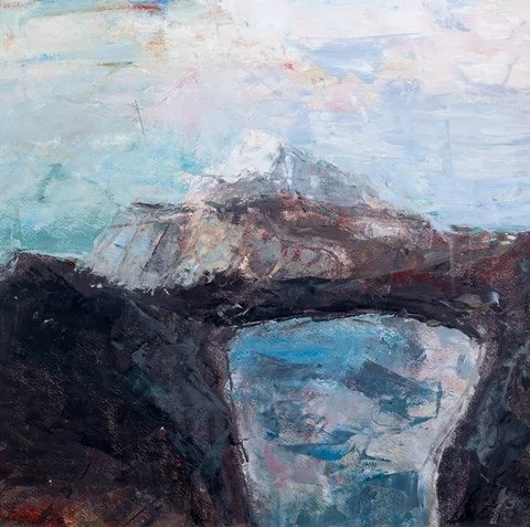 Aidan Bradley, MOUNTAIN LANDSCAPE, 1998, oil on board