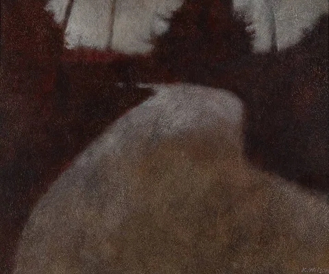 Keith Wilson, TURF ROAD, MAYO #1, acrylic on board