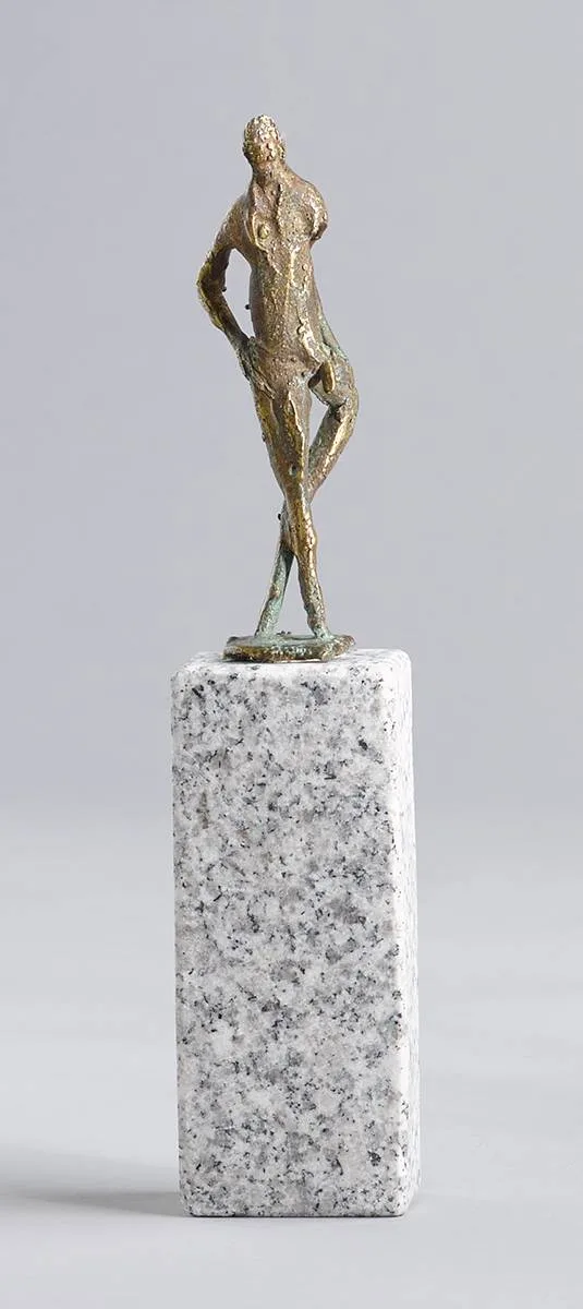 NUDE STUDY by Edward Delaney, bronze on granite base; (unique), sold Jul 2024