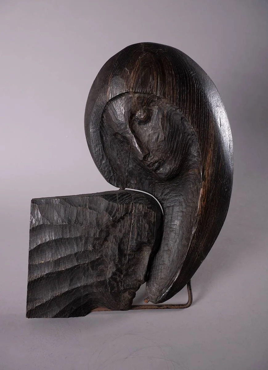 ANNUNCIATION by Fr. Henry Flanagan, bog oak, sold Jul 2024