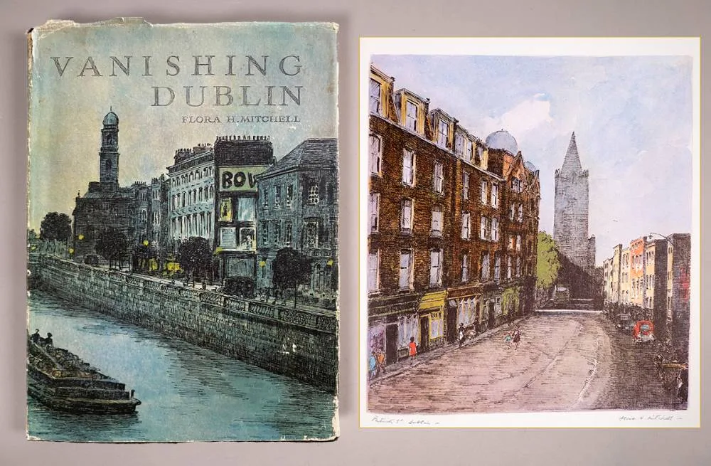VANISHING DUBLIN by Flora Mitchell, 1966, limited edition book; (from an edition of 600), sold Jul 2024