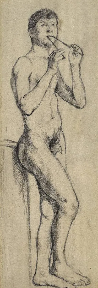 Samuel C. Taylor, NUDE, pencil