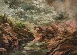 Frank Egginton, THE FINN RIVER AT CLOGHAN, COUNTY DONEGAL