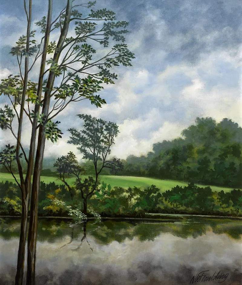 Noel Goulding, CAPPOQUIN, COUNTY WATERFORD, oil on board
