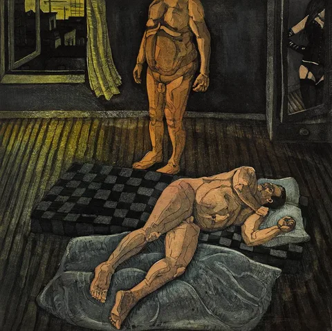 Desmond Kenny, OH ALL THE WAITING FLESH, lithograph; (no. 3 from an edition of 30)