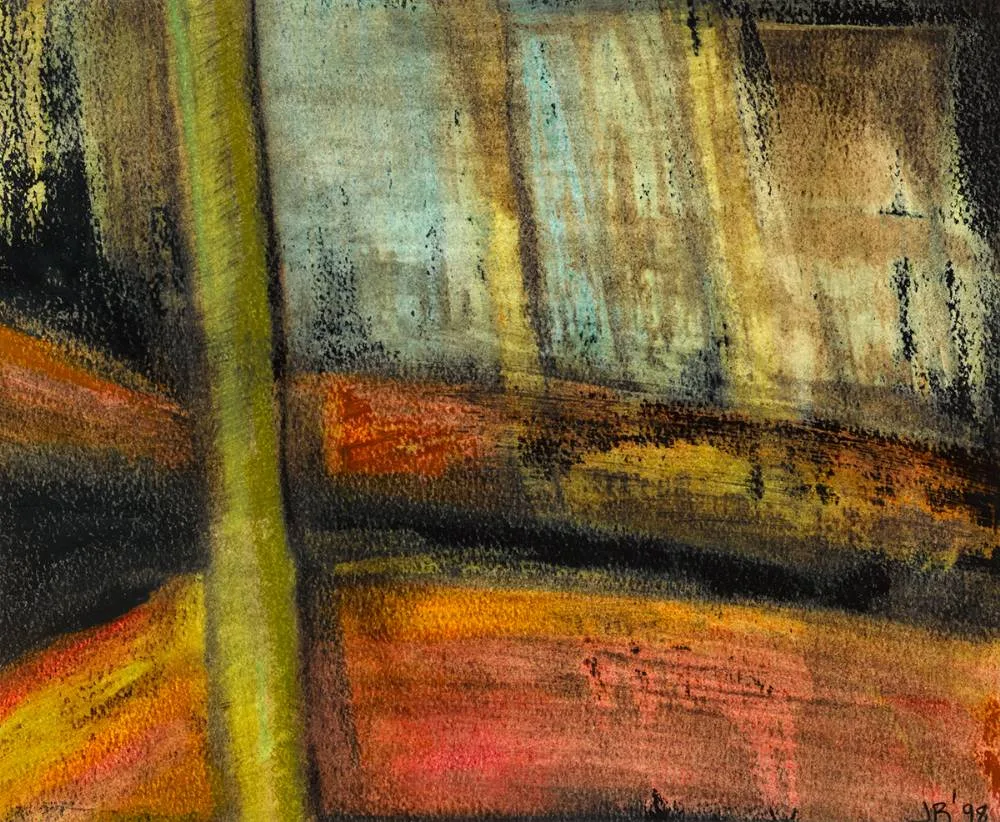 Jane Byrne, EDGE OF THE FOREST, oil on paper