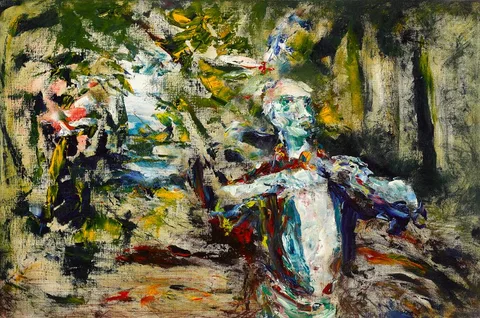 Jack Butler Yeats, DISCOVERY, 1952, oil on canvas