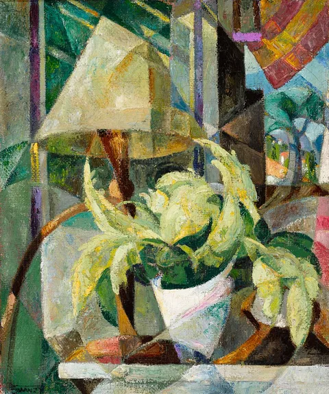Mary Swanzy, IN THE WINDOW, 1920s, oil on canvas