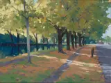 Brett McEntagart, TREES BY THE CANAL