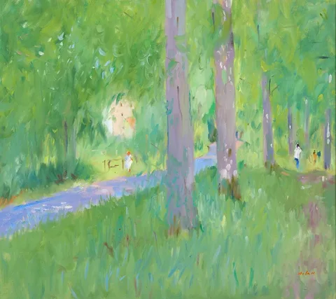 James Nolan, VICTORIA BRIDGE, KILDARE, 1981, oil on canvas
