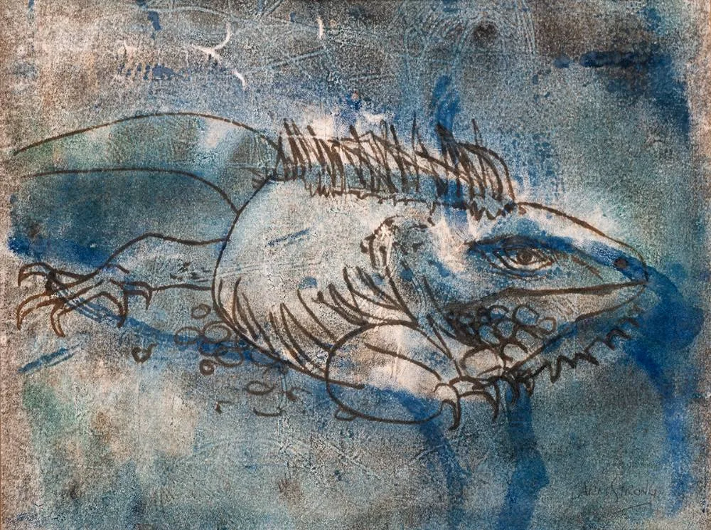 FIELD STUDY by Arthur Armstrong, mixed media, offered Mar 2024