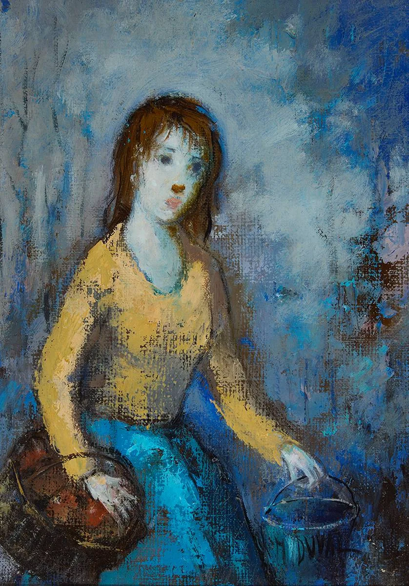 Marcel Duval, CHILD, oil on canvas