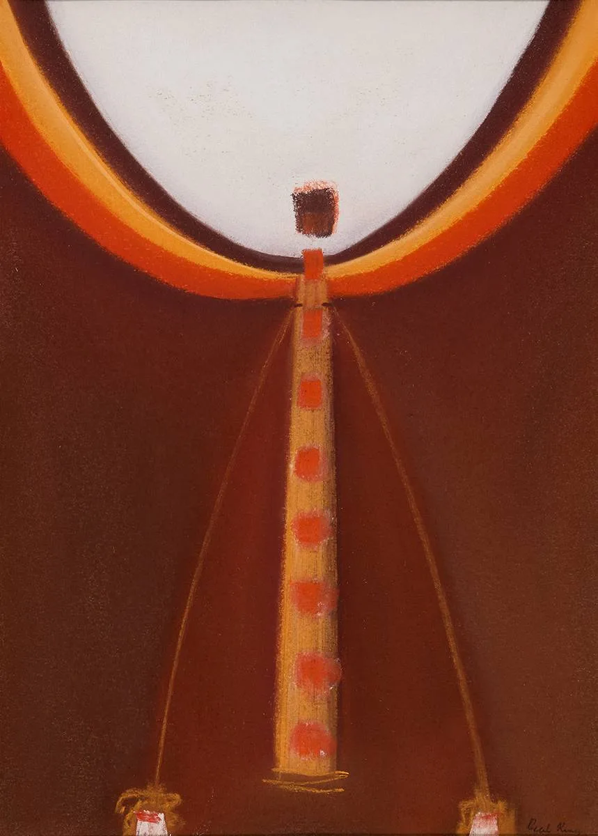 CIRCUS THEME by Cecil King, c.1966-1968, oil pastel on paper, sold Mar 2024