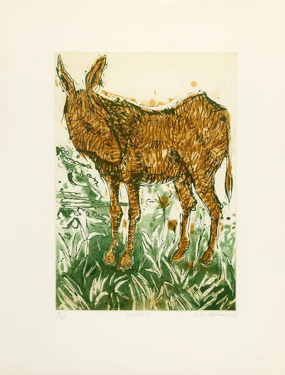 DONKEY by John Behan, 2003, lithograph; (no. 5 from an edition of 50), sold Mar 2024