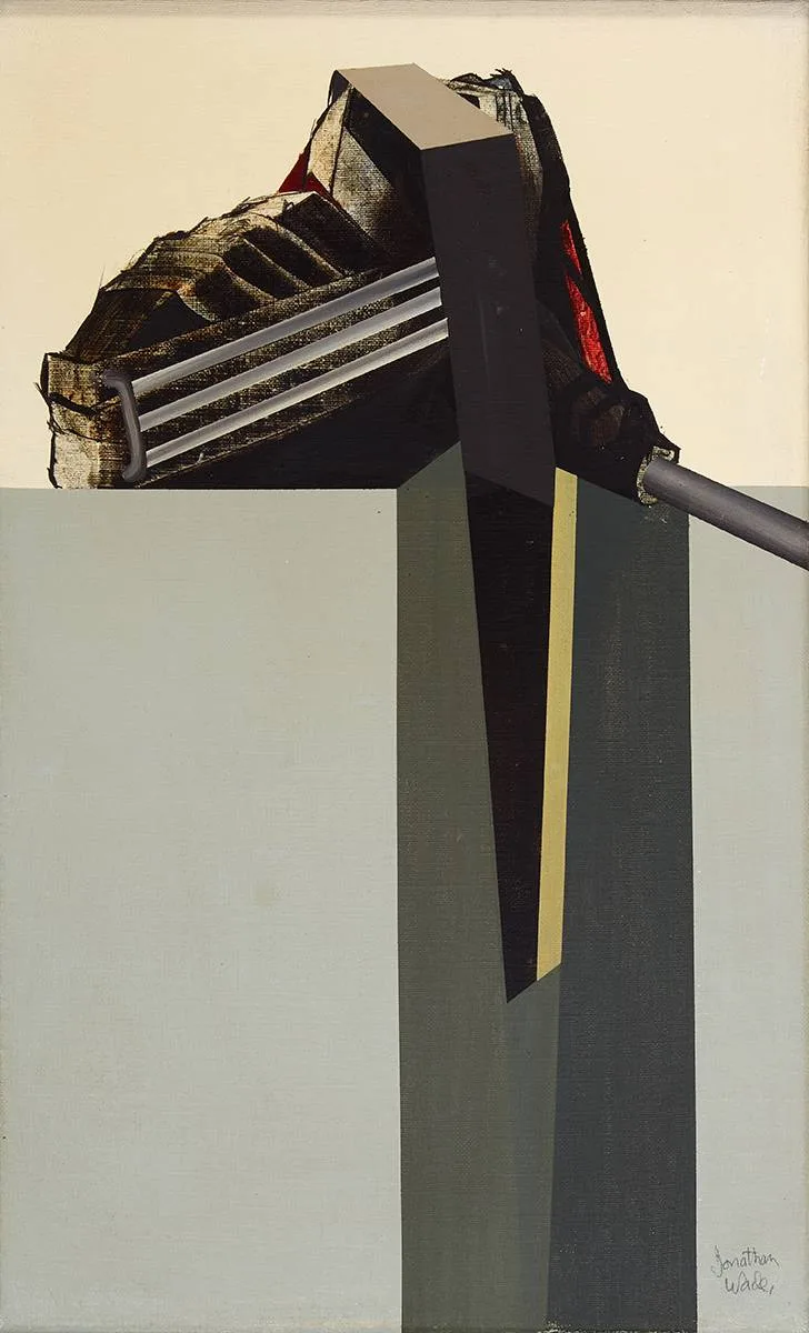 SHAFT 2 by Jonathan Wade, 1972, oil on canvas, sold Mar 2024