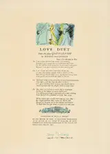 Louis le Brocquy, LOVE DUET, FROM THE PLAY GOD'S GENTRY BY DONAGH MACDONAGH
